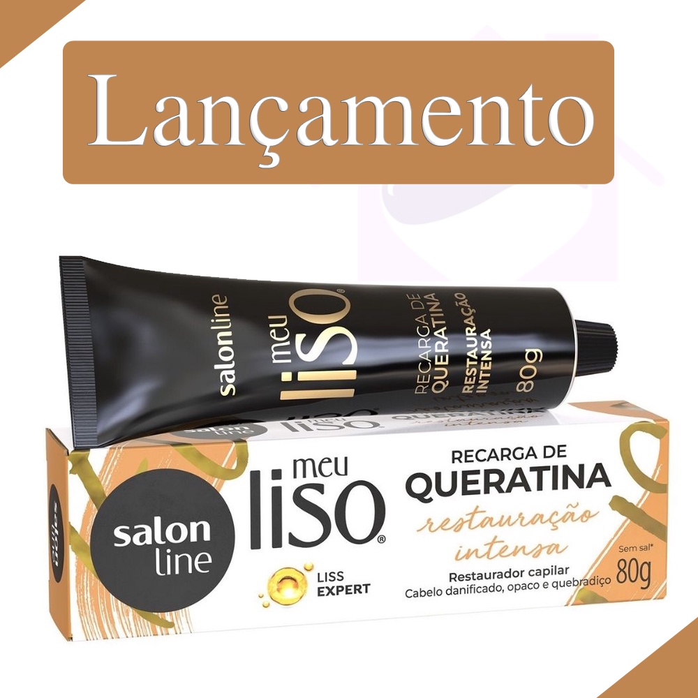 Recarga de Queratina Salon Line meu liso 80g
