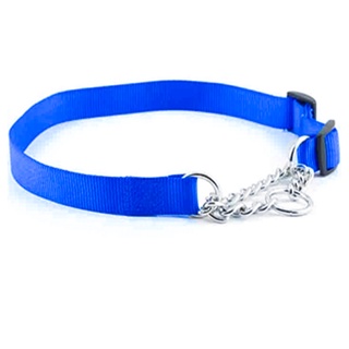 Coleira Ajustavel Guia 1.5cm Aço Elo Torcido Pet Caes Cachorro Semi Enforcadora Passeio Adestramento Pequeno Porte Treinamento
