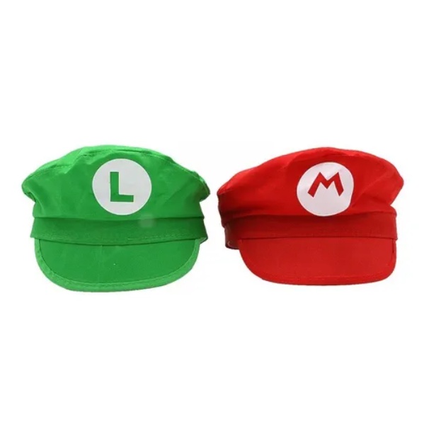 Quepe Super MARIO BROS / Boina / Chapéu para Fantasia em Oferta na Shopee