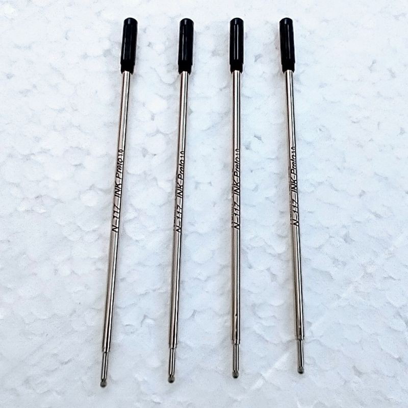 CARGAS PARA CANETA TIPO CROSS ESCRITA PRETA MÉDIA DE 1.0MM KIT COM 4 PÇS