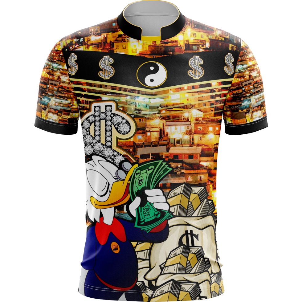 Camisa Camiseta de quebrada Pousadão Milionário - Tio Patinhas - Cifrão