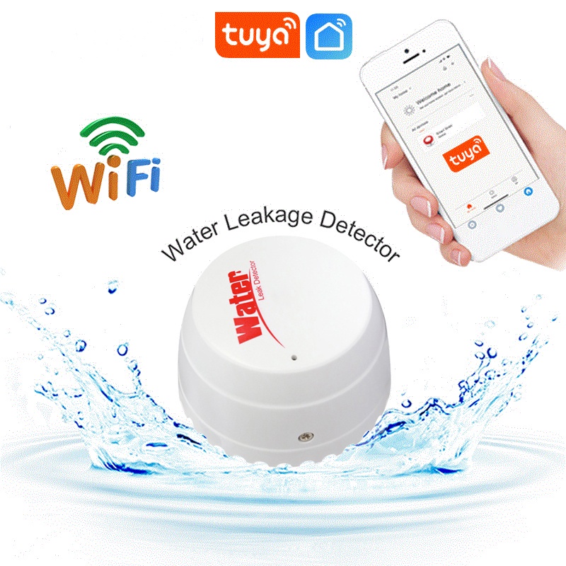 WiFi TUYA Water Leak Detector Flood Sensor Water Tank Full Water