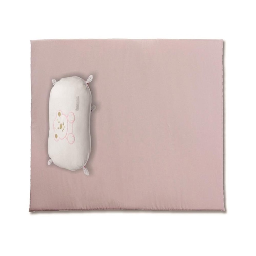 Imagem Colchonete Forra Baby Com Naninha Rosa - Minha Casa Baby