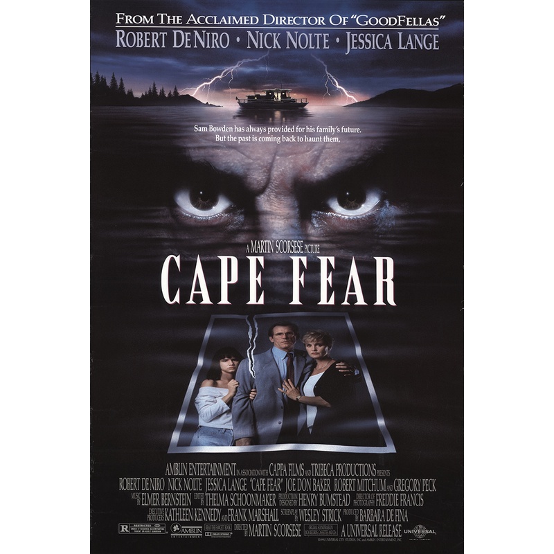 Cabo do Medo (1991) (Cape Fear) Robert De Niro, Nick Nolte e Jessica Lange - Dublagem Clássica