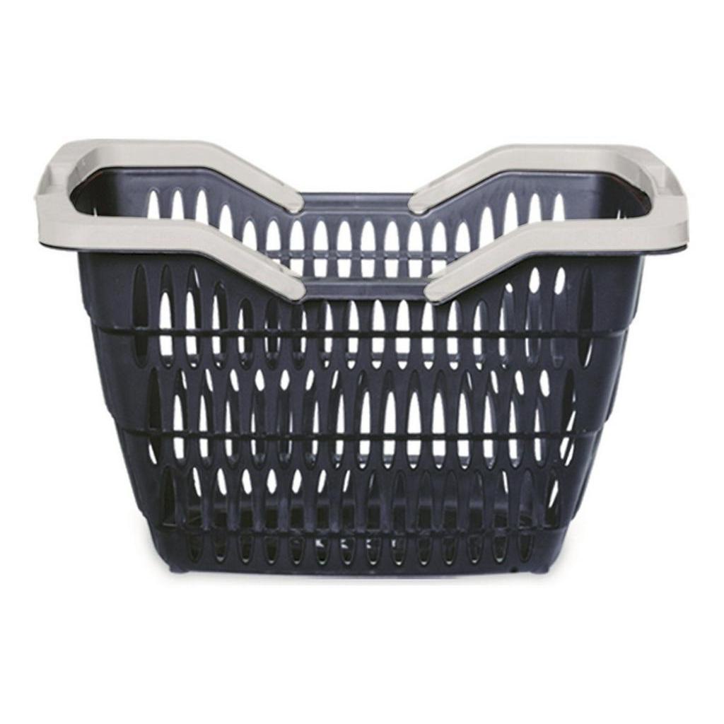 KIT 4 CESTA PLASTICA COM ALCAS 12L - USUAL UTILIDADES