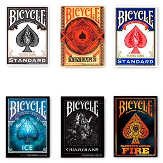 Baralho Bicycle Standard - Stargazer - Ice - Guardians - Fire - Vintage - Brosmind - Hidden - Asteroid e outros em Oferta na Shopee