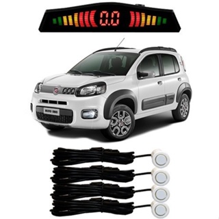 Sensor De Estacionamento Ré Uno Todos Os Modelos Branco em Oferta na Shopee