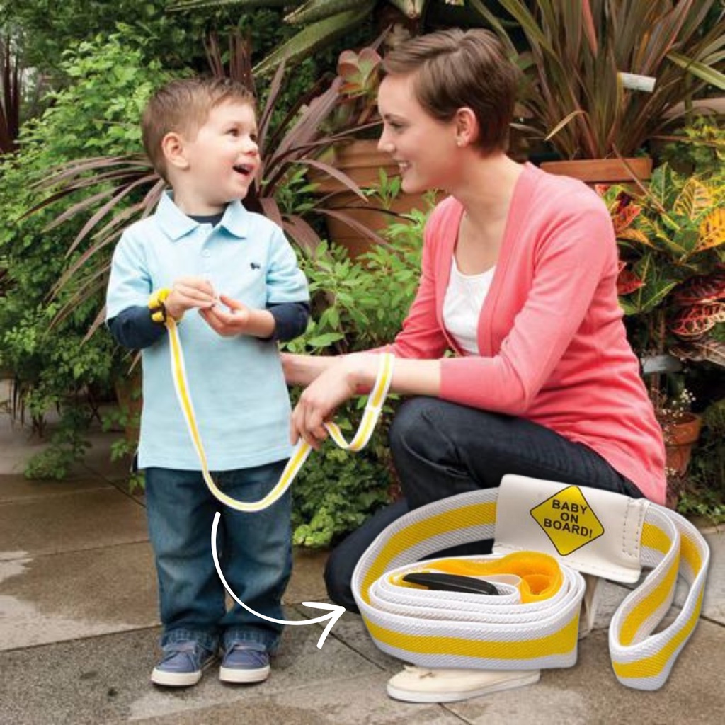 Pulseira Guia Infantil P/ Passear de Segurança P/ Criança Cordão P/ Pulso Anti Perda Safety 1st