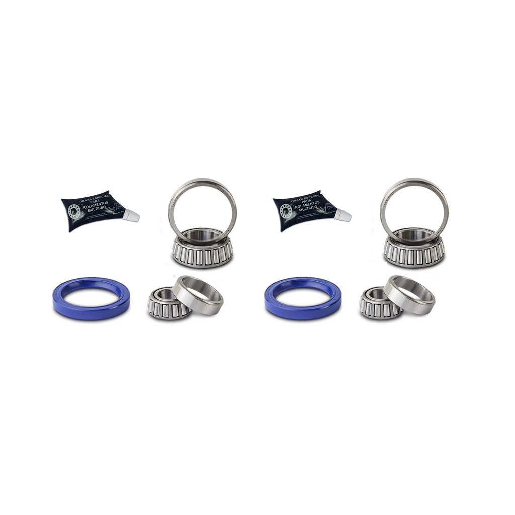 2 Kits Rolamento Traseiro Gol Parati Saveiro G1 G2 G3 G4 G5 G6 Sem Abs