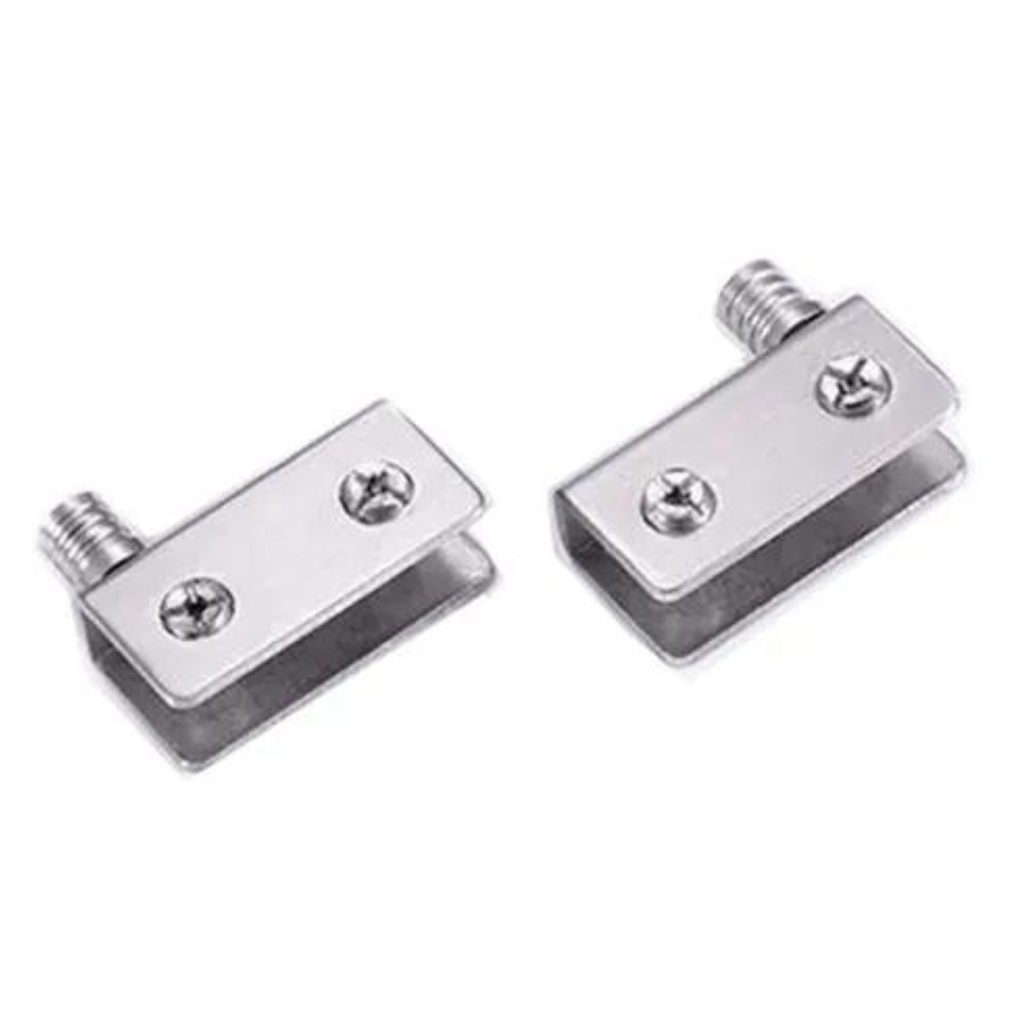 Dobradiça Vitrine Rack Cristaleira Vidro 4 À 8mm (Par)