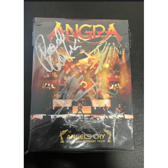 Angra Angels Cry (DVD + CD) 20th Anniversary digipack autografado primeira prensafem