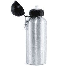 5 Squeeze de alumínio cor metal com tapa bolinha para sublimação