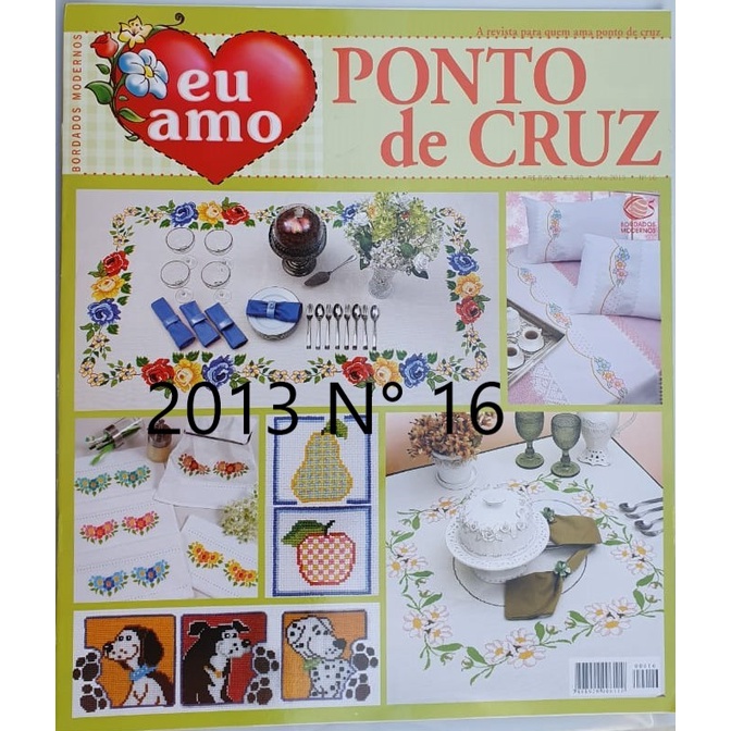 Kit 5 Revistas Eu Amo Ponto Cruz Editora Central Lote 4 — imagem 2 de 2