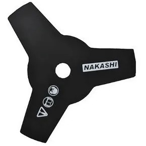 Lamina Roçadeira 1pol 3p 255mm Nakashi Garthen Oleomac Beaver Husqvarna