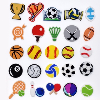 Acessórios De Moda Jibbitz Criativos " Jogos De Bola " Cartoon Shoe Buckle DIY Shoes Charme