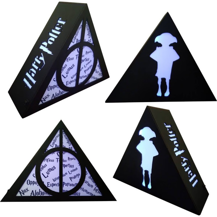 Luminaria Abajur Harry Potter Reliquias Da Morte Reliquias De Mesa Decorativa Geek Gamer