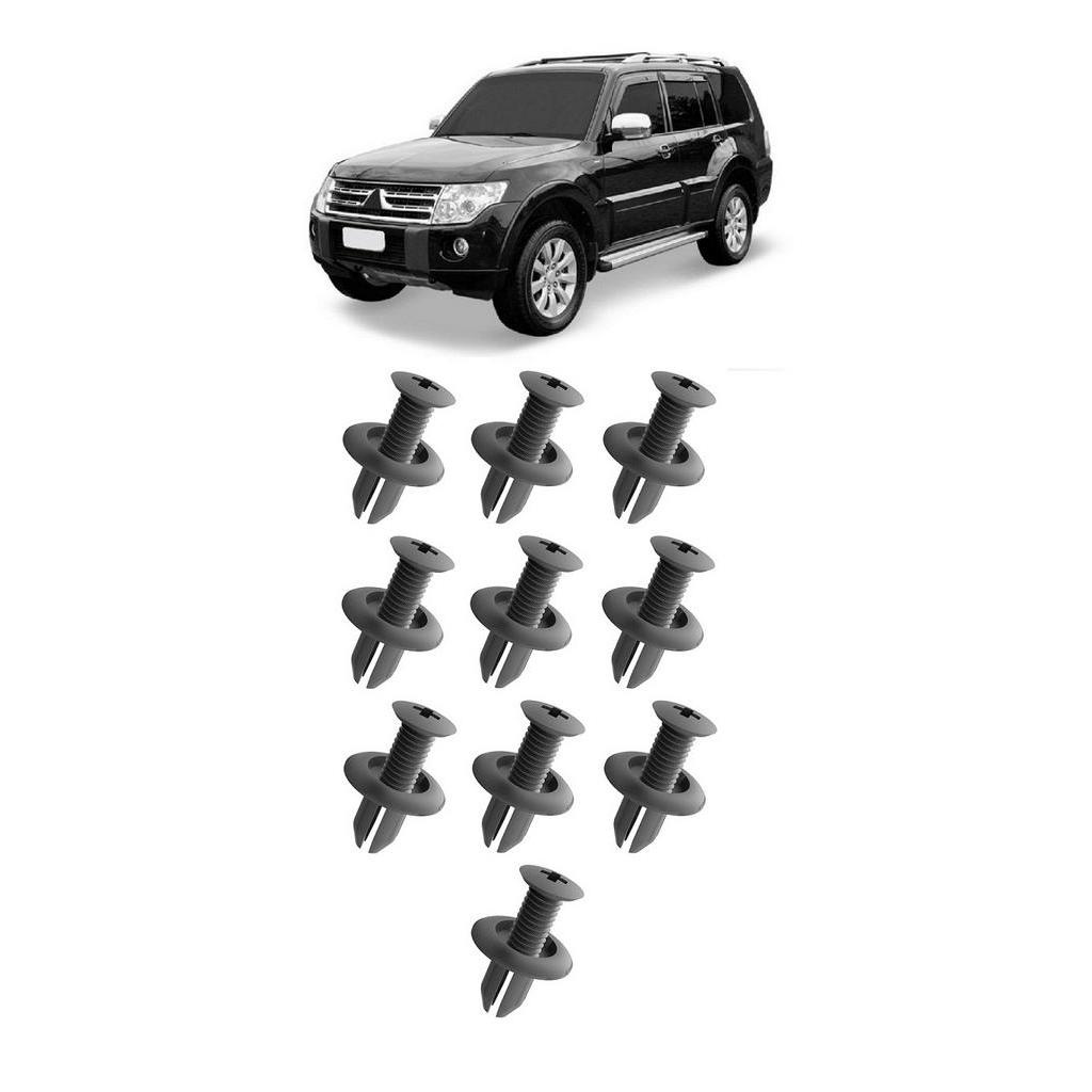 Kit 10 Grampo Presilha do Parachoque Pajero Full 2008 a 2020