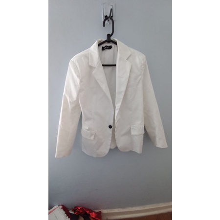 Blazer Casaco Importado Acetinado Offwhite P