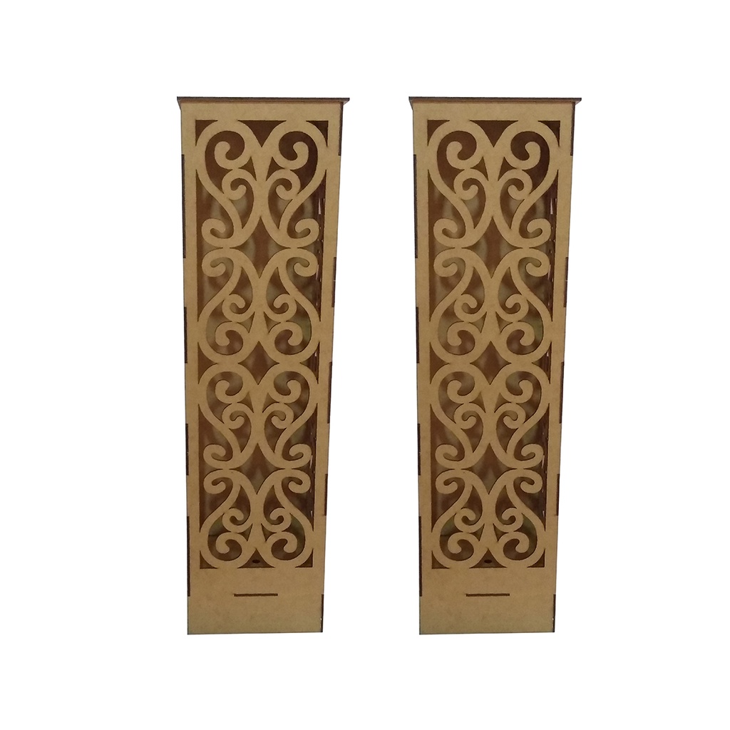 Luminárias Cubo Festa Arabesco 60cm Chão Provençal Coluna Noiva Aniversario Casamento Kit c/ 02 Unidades