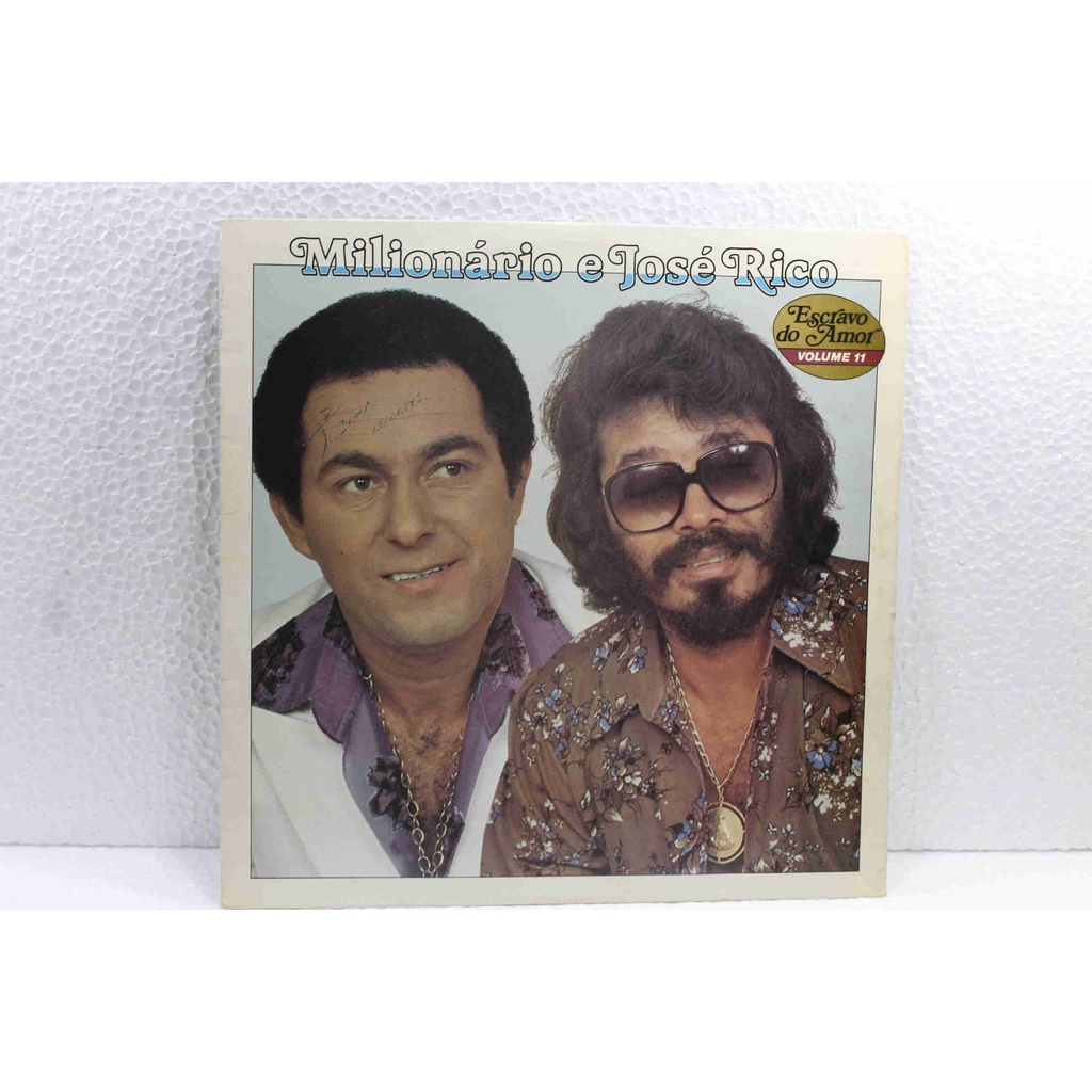 Lp Vinil - Milionario E José Rico Volume 11 Escravo do Amor