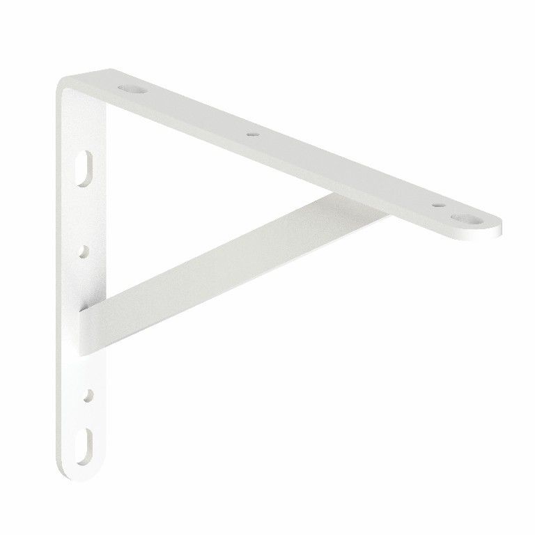 MFL2312 MÃO FRANCESA LEVE 25CM. Suporte em L de aço carbono com 120x230x15mm,  Suporte em L (Mão Francesa) em aço carbono, cantoneira para prateleira, suporte pra prateleira, suporte  reforçado , cantoneira supe