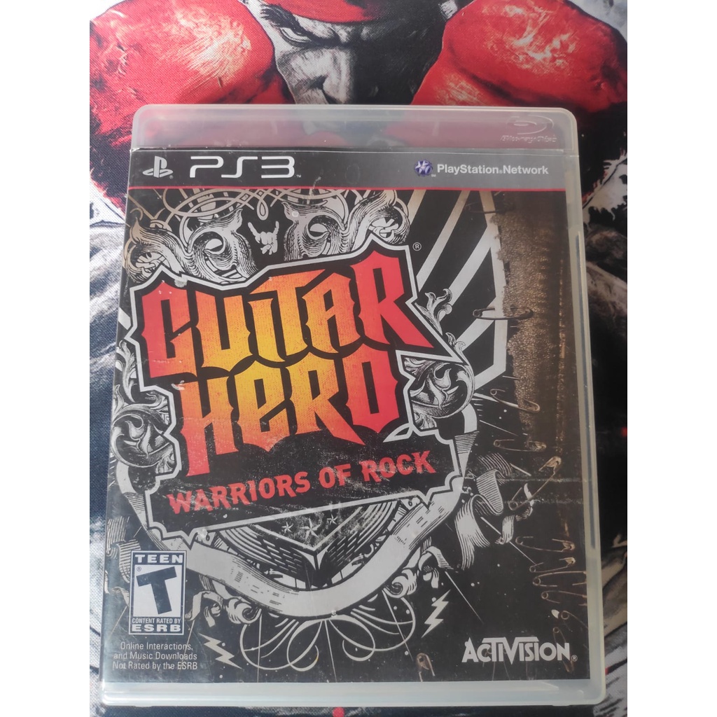 Jogo guitar hero warriors of rock Ps3 - mídia física original Playstation 3