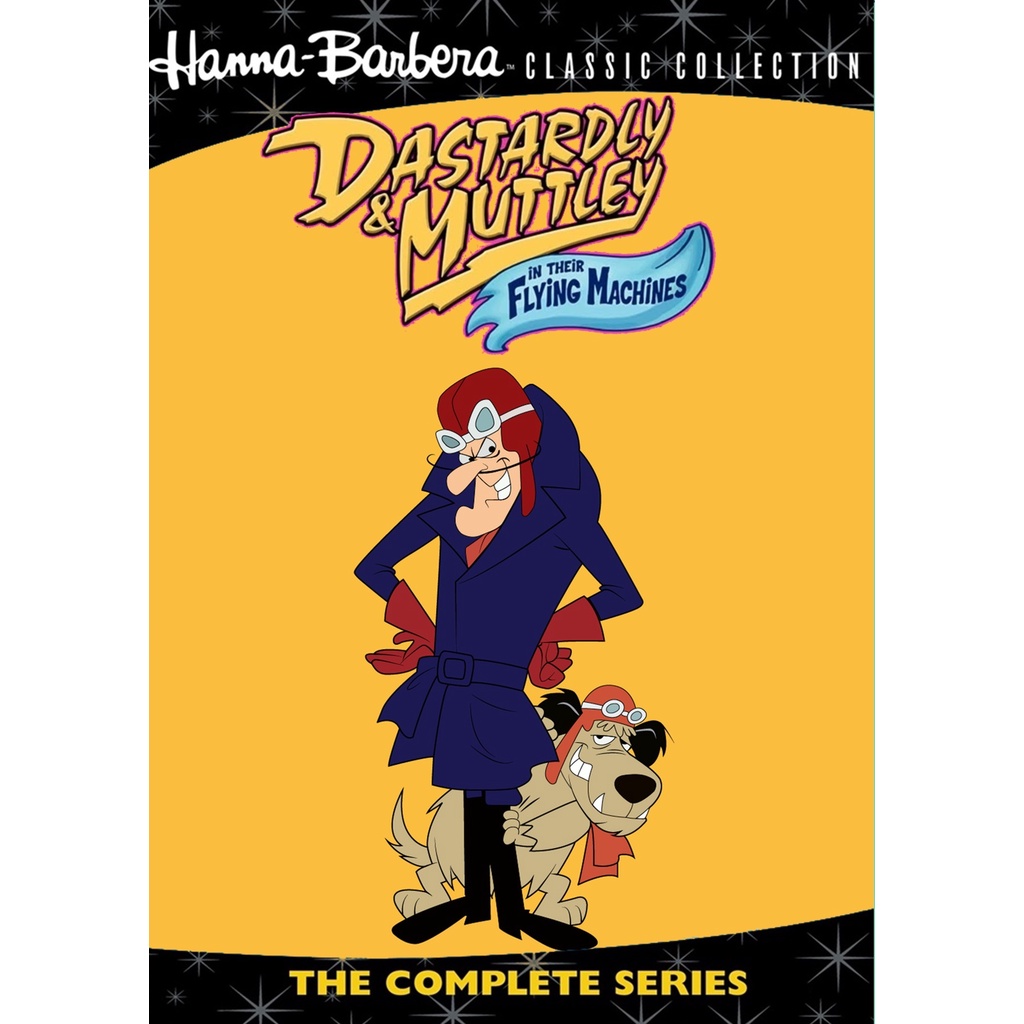 DVD Dick Vigarista & Muttley e as Maquinas Voadoras - 1969 - Dublagem Antiga (Raridade) - Hanna Barbera