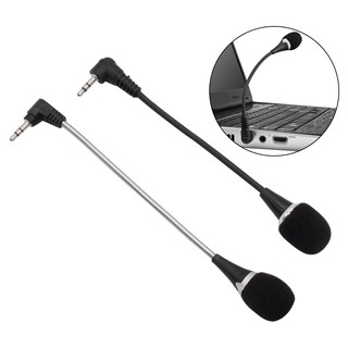 Microfone P2 3,5mm com Haste Flexível para Computador Câmera Headset