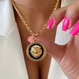 Colar Leão Elo Portugues Banhado A Ouro 18k Antialergico