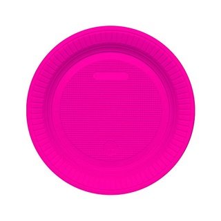 Pratinho Descartável Sobremesa Pink Para Festas - 10 unidades