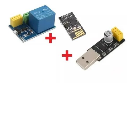 Kit Rele Esp01 Esp8266 Adaptador Programador Wifi Wi-fi