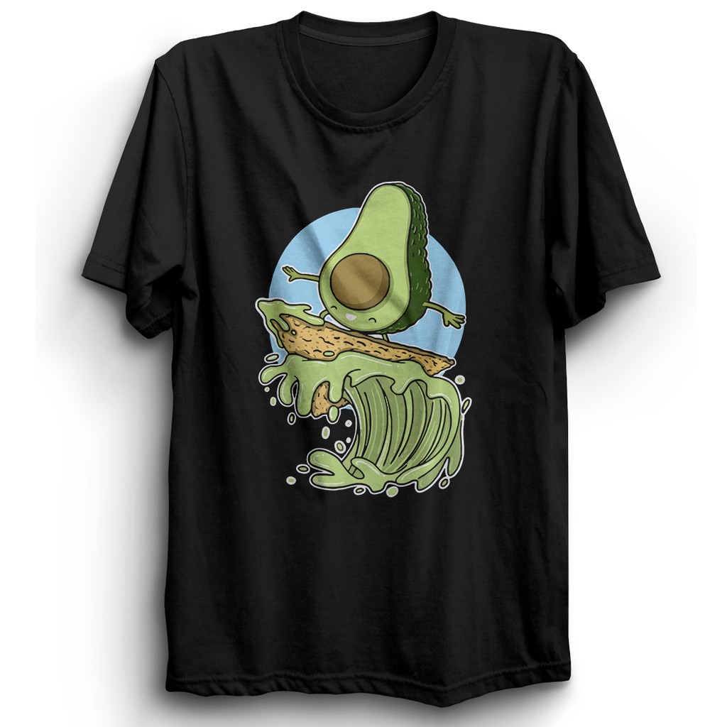 Blusa Camisa Camiseta Abacate Surfista Surf Onda Sol Verão Tropical Unissex