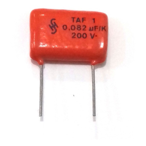 1 Capacitor Poliester 0,082uf 82nf 823 U082 200v Siemens Taf
