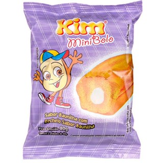 KIT COM 4 - Bolo Baunilha com Baunilha Kim 70g - NÃO vai leite. em Oferta na Shopee