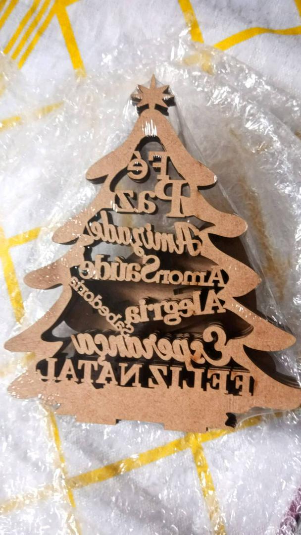 Árvore de Natal com palavras positivas 1 unidade - Sem vela de Led. |  Shopee Brasil