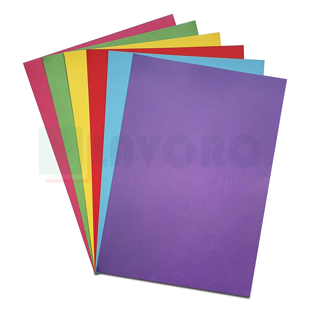 Papel Color Plus 180g A4 - Kit Cores Vivas - 54 Folhas | Shopee Brasil