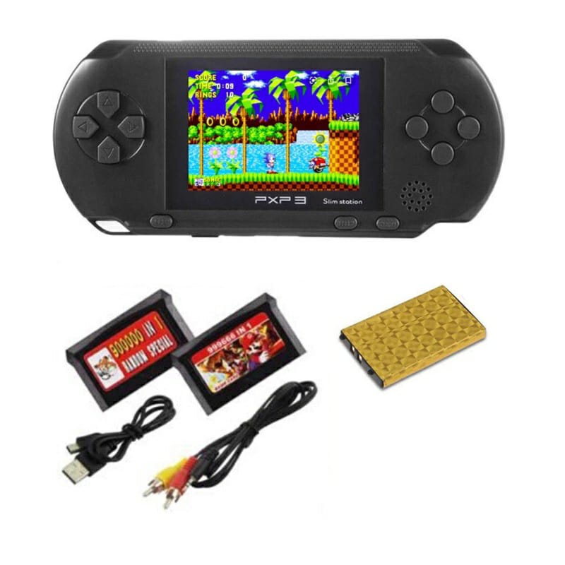 Console De Video Game Portátil Handheld Player AV Saída Vem Com 2 Jogos De Cartões De Jogo 10 mil jogos