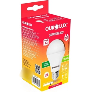 Lâmpada Bulbo Super Led 12w 6500k Bivolt Ourolux