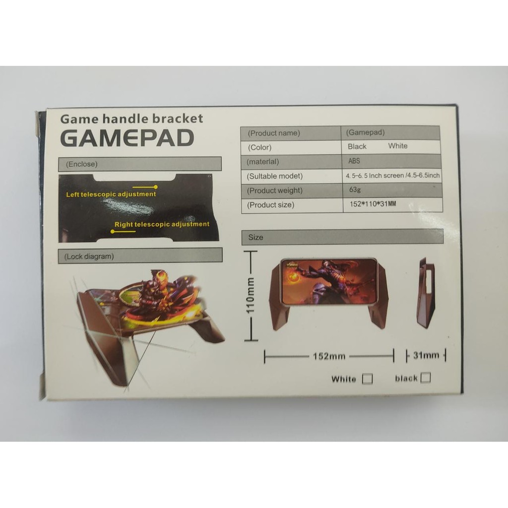 Game Handle Suporte Gamepad Para Celular Jogo Joystick - detalhe