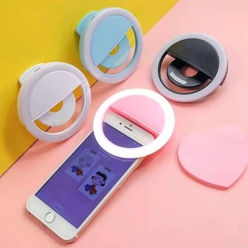 Clipe Anel Luz para Selfie Portátil Ring Light Universal Telefone Móvel