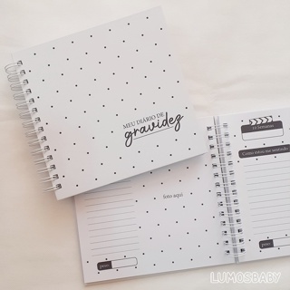 Meu Diário de Gravidez - Album/Diário Gestante em Oferta na Shopee