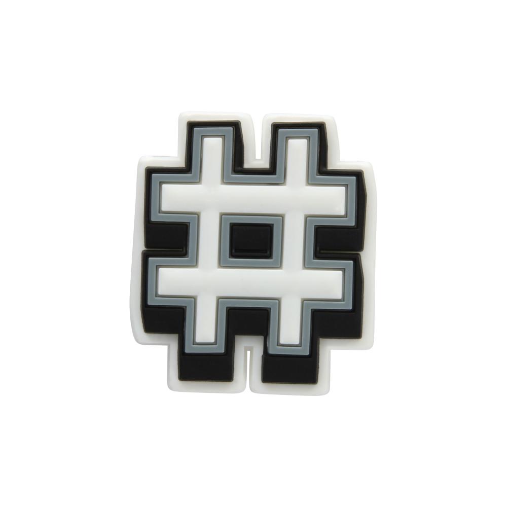 Jibbitz charm hashtag unico