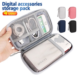 Saco De Banco De Energia De Dupla Camada Multifuncional/Linha De Dados Portátil Organizador De Viagem À Prova D