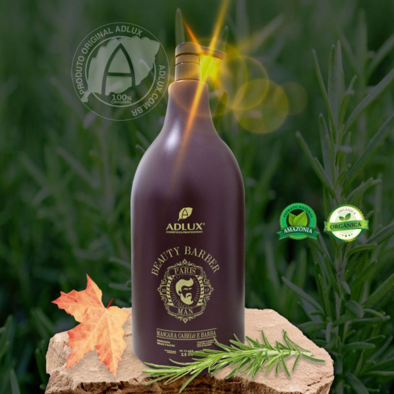 Beauty Barber Máscara Cabelo e Barba Profissional 2,5L (Queima de