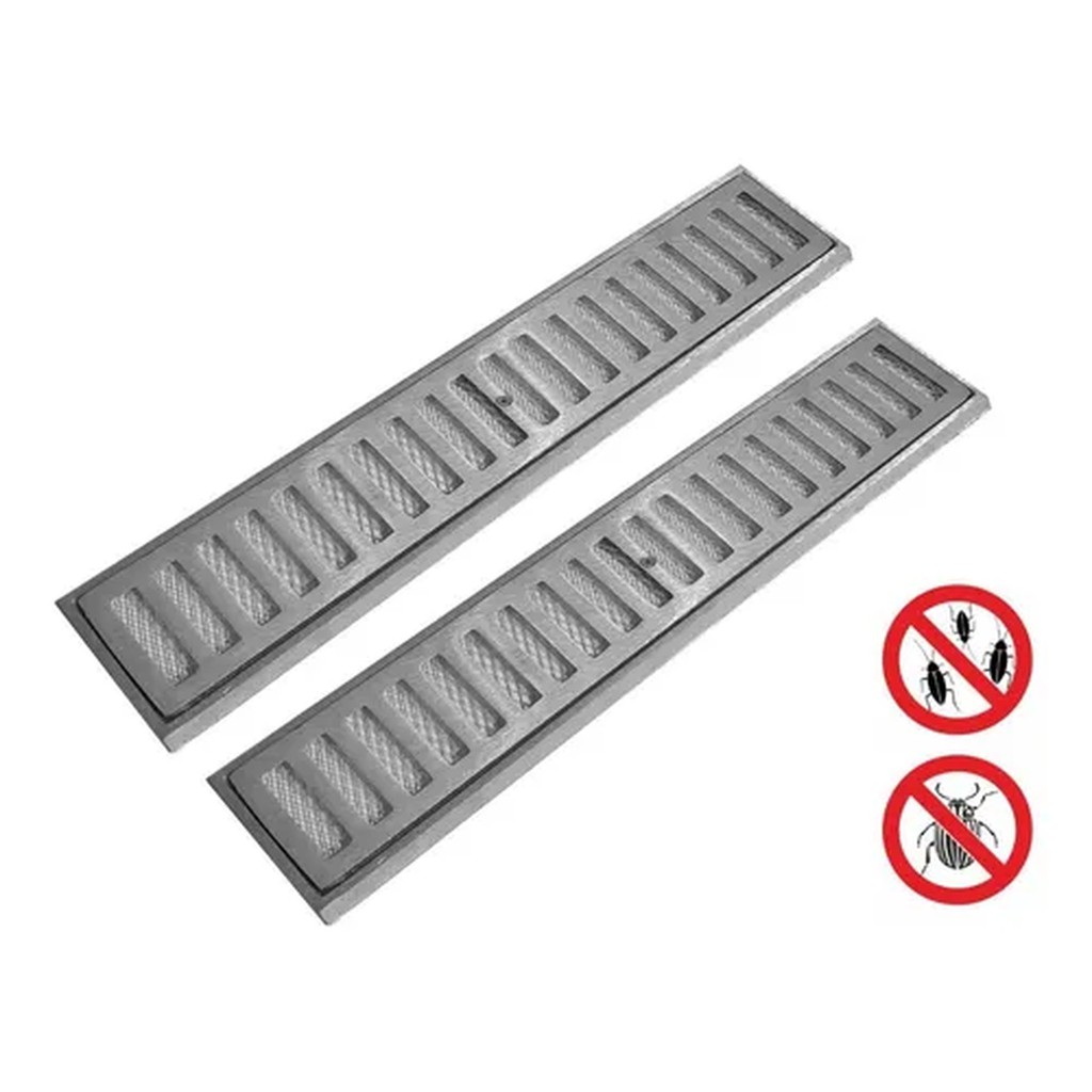 Ralo Grelha 10x100 Linear C/ Tela Anti Inseto