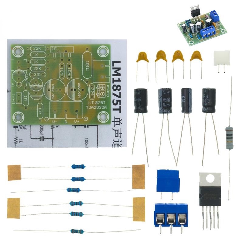 LM1875T mono boom Nível De Potência 30W Placa Amplificadora Alto-Falante Amplificador Produção PCB kit DIY LM1875