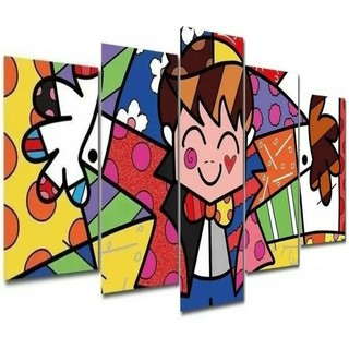 Quadro Decorativo Para Sala Quarto Romero Britto Abraço