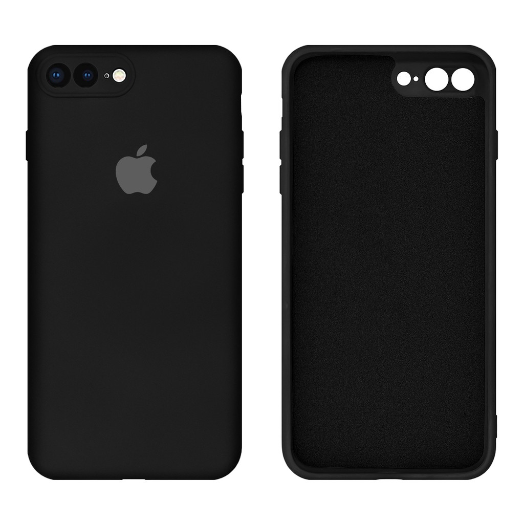 Capa para iPhone 7 Plus e iPhone 8 Plus com Proteção na Câmera em Silicone com Interior Aveludado