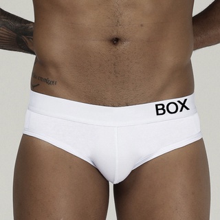BOX Cuecas de algodão masculinas - roupa interior respirável confortável OR6601