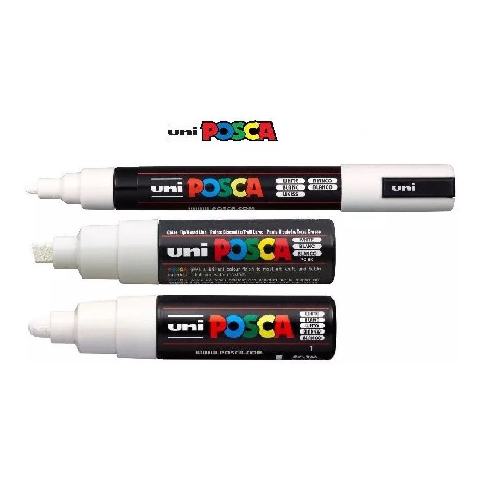 Kit Canetas Posca Branca Pc M Pc M Pc K V Rias Pontas Shopee Brasil